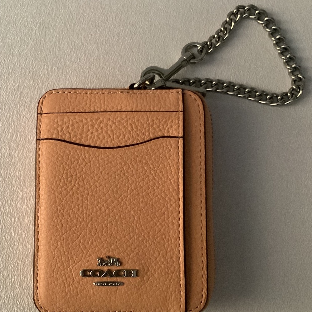 COACH Faded Blush Leather Zip Credit Card & I.D. Case BNWT - Picture 7 of 7